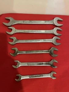 Craftsman Lot Of 6 Double Open-End Wrenches - Made In USA - Picture 1 of 7