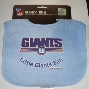 NFL Little New York Giants Fan Baby Bib Carolina Blue by WinCraft - Picture 1 of 2