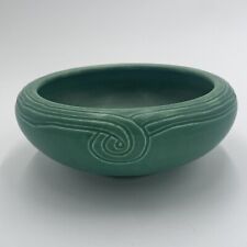 1902 Rookwood Art Pottery Matte Green Glaze Bowl 9 Diameter 4 Tall BEAUTIFUL