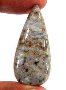35,40 Ct Pietra Preziosa Naturale Ocean Jasper Loose Cabochon Wire Wrap - 23191 - Picture 1 of 2
