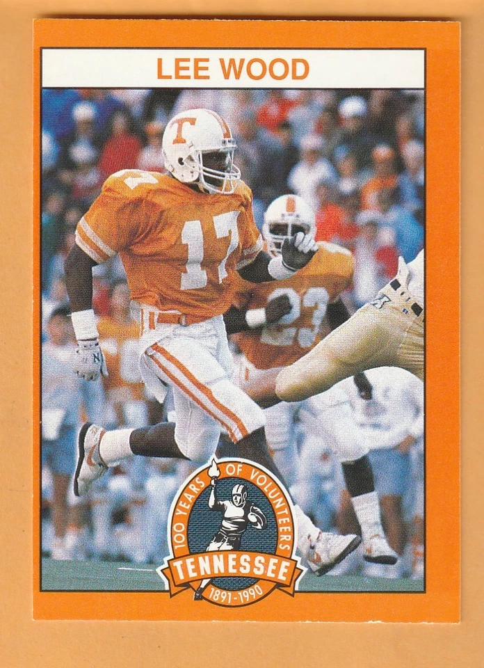 Lee Wood Tennessee Volunteers 1990 Card #17 Richmond Virginia 12Z - Image 1 of 2