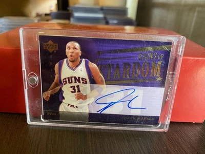 2005-06 Upper Deck Trilogy Shawn Marion Signs Of Stardom On Card Auto #SI-SM Foto 1 de 2