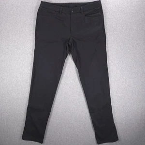 Pantalones elásticos Lululemon negros ABC ajustados de algodón Swift M5542S para hombre 34x33 - Imagen 1 de 20