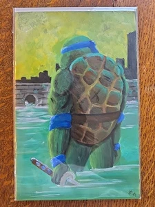 Tmnt #1 leerer Comic gemalt von John Spangler von Last Torch Studios Leonardo - Bild 1 von 6