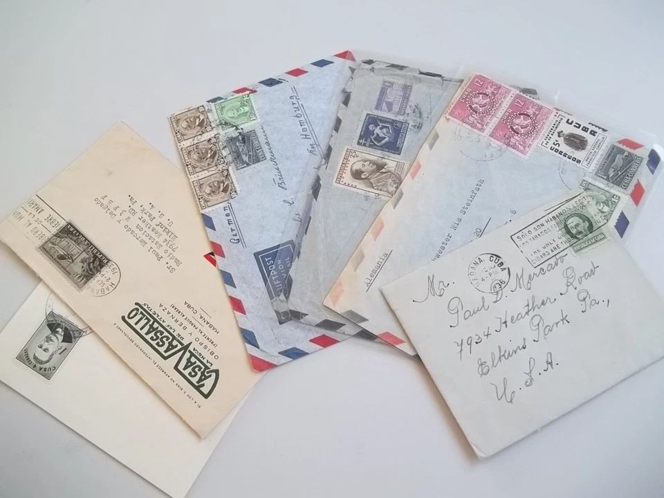 KARIBIK 1KUBA 1CUBA GREAT COLLECTION 7 EARLY COVERS & STATIONERY / FREE SHIPPING - Image 1 of 1