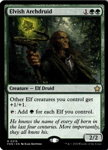 NM - Elvish Archdruid R Foundations 219 - Picture 1 of 2