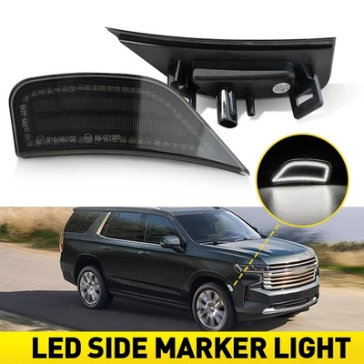 Дымчатый белый габаритный фонарь для 2021–23 GMC Yukon/Yukon XL/Yukon Denali 5th A - Изображение 1 из 4