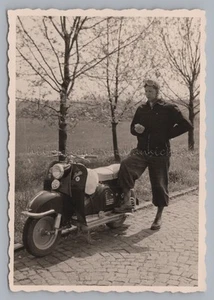 Zündapp Bella R200 ? Motorroller Motorrad Frühling Straße Reise - Altes Foto - Picture 1 of 2