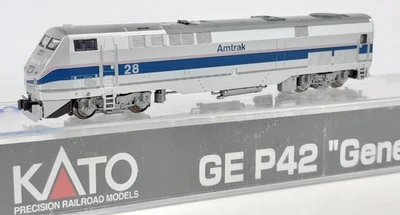 KATO AMTRAK GE P42 GENESIS #28 PHASE IV VERY GOOD RUNNER + COND BOXED N-SCALE - image 1 of 4