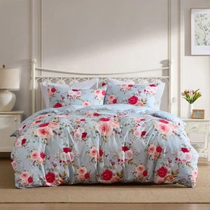 Ardor Boudoir Amelie Floral Design Quilt Cover w/ Pillowcase Bedding Set - Picture 1 of 6
