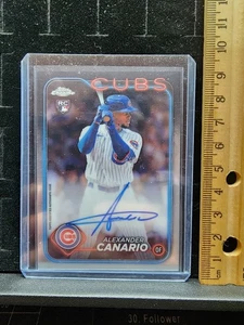2024 Topps Chrome Rookie Autograph Alexander Canario #RA-AC Pack Fresh Dead Mint - Picture 1 of 2