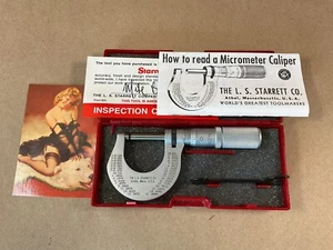 Starrett n. T230XFL-1 Micrometro esterno 0-1" utensile - 230 - Machinist Maker Pro - Foto 1 di 14
