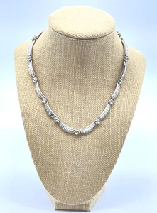 Crown Trifari Alfred Philippe Heiress Collection Necklace Choker Rhodium Plated - Picture 1 of 9