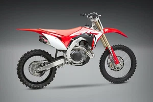 YOSHIMURA RS9T DUAL SLIP ON Muffler Exhaust HONDA CRF450R CRF450RX 2017 2018 - Picture 1 of 5