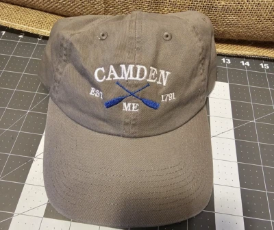 Fahrenheit Headwrar Gray Camden Maine Strapback Baseball Hat EST 1791 - Image 1 of 4