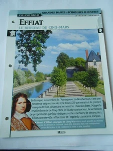 Castle Château Effiat le bercau de cinq Mars France Fiche - Picture 1 of 1