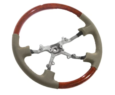for Toyota Land Cruiser 80 Series Steering Wheel Wood Grain No Horn Pad JDM - Imagem 1 de 4