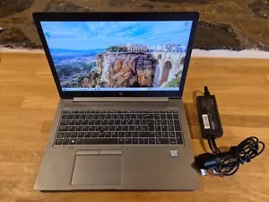 HP ZBook 15u G6 Workstation i7-8565U 16GB 512GB AMD Radeon Pro Windows 11 Laptop - Picture 1 of 9