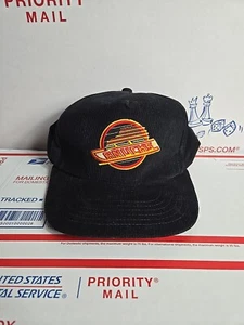 Corduroy Vancouver Canucks Vintage Snapback Hat Wilson - Picture 1 of 22