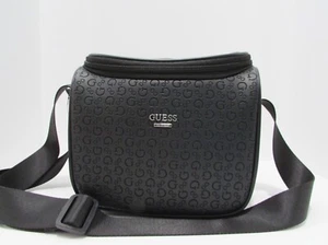 Guess Thermo Brotzeittasche purpurrot Reise Signatur Logo schwarz Neu mit Etikett - Bild 1 von 14