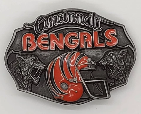 Vintage Cincinnati Bengals Belt Buckle Cover