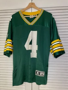 Vintage 90s NFL Green Bay Packers Brett Favre #4 Starter Jersey Size 46 Medium - Picture 1 of 9