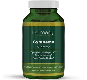 Gymnema Supreme, Pure Ayurvedic 120 Vegan Capsules, Blood sugar Metabolism - Picture 1 of 7