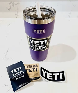 Yeti 26 Oz Straw Cup💜 Peak Purple💜 NWT RARE - Picture 1 of 4