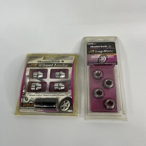 New! Master Lock Chrome Lug Nuts And Master Lock Wheel Locks Brand New - Picture 1 of 4