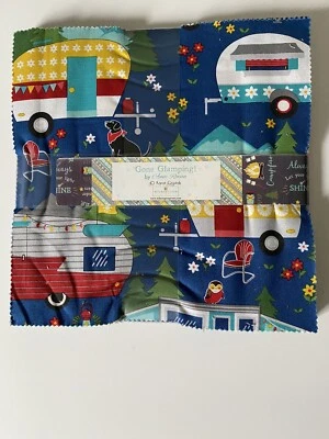 Pastel Capa 10" Cuadrados. Edredón Wilmington tela amigable reunión Michael Davis coser Foto 1 de 4