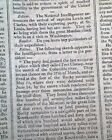 Meriwether & William LEWIS and CLARK EXPEDITION Home Safe Return 1806 Newspaper