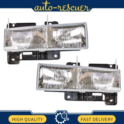 Conjunto de faros izquierdo derecho TYC 2x para GMC C1500 1990-1999 Foto 1 de 4