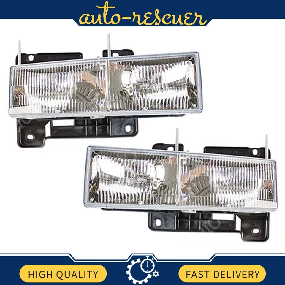 Conjunto de faros izquierdo derecho TYC 2x para GMC C1500 1990-1999 Foto 1 de 4