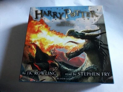 HARRY POTTER AND THE GOBLET OF FIRE NEW CD AUDIOBOOK FULL VERSION STEPHEN FRY - Image 1 of 3