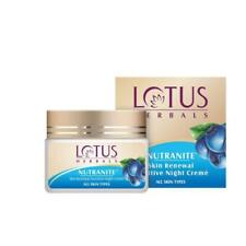 Lotus Herbal Nutranite Piel Renovación Nutritivo Noche Crema 50G Cuidado Facial