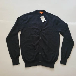 Cárdigan suéter Joe Fresh para hombre talla S negro mezcla de lana nuevo con etiquetas - Imagen 1 de 12