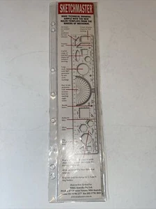 SKETCHMASTER Ruler Template From The Makers Of MATHOMAT Stencil MATH Drawing - Picture 1 of 4
