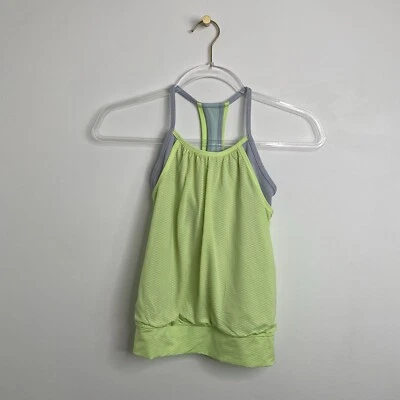 Camiseta sin mangas Ivviva doble holandesa color verde claro talla 8 de Lululemon Girl Foto 1 de 4