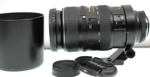 NIKON Ed AF VR Nikkor 80-400mm 1:4.5-5.6D VERY NICE W/CAPS AND HOOD - Picture 1 of 11