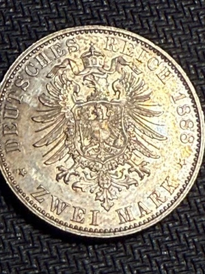 Moneda de 2 marcos Prusia 1888 - ALTA CALIDAD TONIFICADA Foto 1 de 4