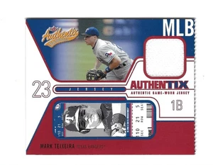 MARK TEIXEIRA 2004 FLEER AUTHENTIX TICKET STUB / JERSEY #JA-MT $25 RANGERS - Picture 1 of 1
