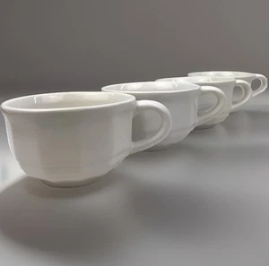 Vtg Pfaltzgraff Heritage White Cups Cottage Farmhouse Style 4pc Ironstone - Picture 1 of 11
