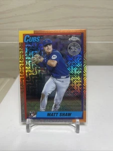 2025 Topps Update Matt Shaw Chrome Silver Pack RC Rookie #U90C-95 Card - Bild 1 von 4