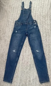 Abercrombie Kids Medium Wash Distressed Latz-Stil Denim Overall Gr. 15/16 - Bild 1 von 8