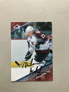 Foto autografiada de Milan Hejduk Colorado Avalanche 3 1/2 x 5 - Imagen 1 de 1