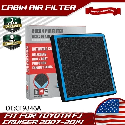 HEPA Cabin Air Filter for TOYOTA FJ CRUISER 2007-2014 PRIUS 2001-2009 CF9846A - Image 1 of 4