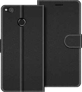 Custodia in Pelle per Huawei P8 Lite 2017, Cover a Libro Magnetica Portafoglio p - Foto 1 di 12