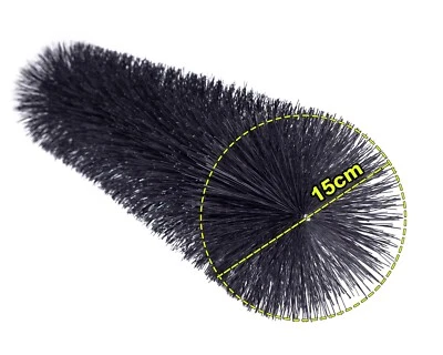 1x cepillo para canalones Ø 15 cm; protección para canalones protección contra morteros protección contra follaje oruga para canalones - Imagen 1 de 4