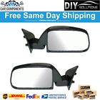 TRQ New Manual Side View Mirrors Left &amp; Right Set For 1989-1995 Toyota Pickup
