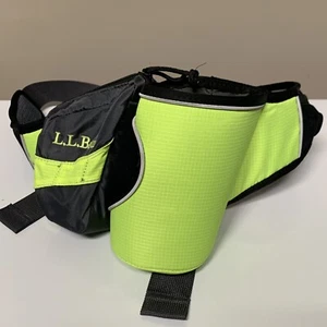 LL Bean Yellow Black Running Hiking Belt Outdoors Water Bottle Holder Lizard - Picture 1 of 10